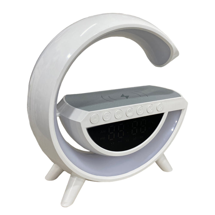 G-Speaker SmartStation 4 en 1 I Cargador Inalámbrico, Bluetooth, Luminaria y Reloj